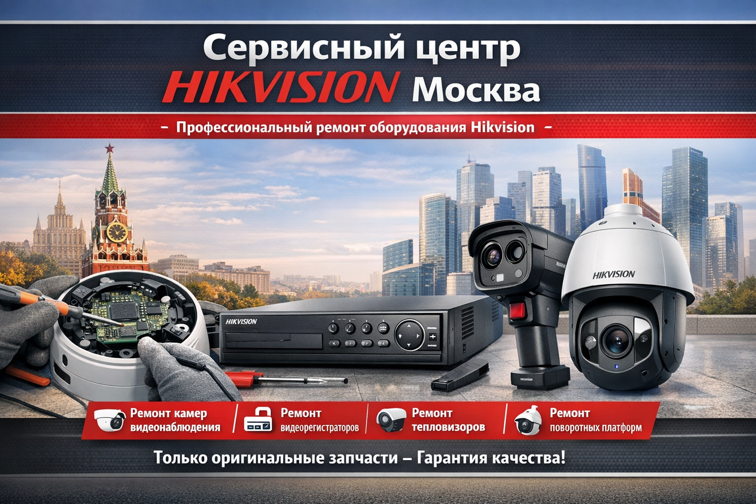 Ремонт камер Hikvision